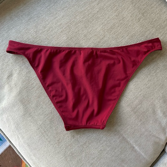 Zimmermann Burgundy Bikini Bottom Large - Picture 2 of 5